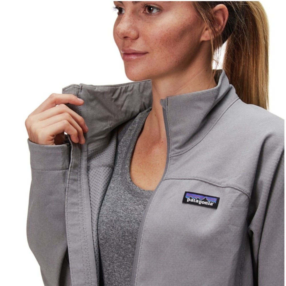 Patagonia Worn Wear Women's Full Zip Jacket Blue Softshell Lightweight‎ Outdoor